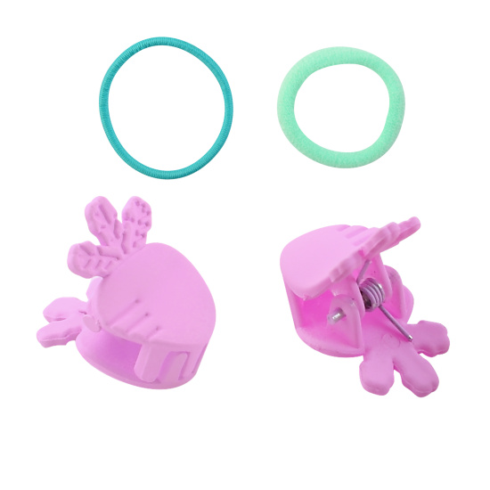 Украшение для волос, Ягодка, набор 19 шт, ассорти, краб, резинка, КОКОС, 218421