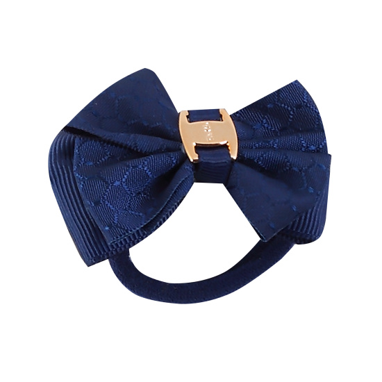Украшение для волос Резинка, Бантик, 7 см, 2 шт, синий, КОКОС, 202011