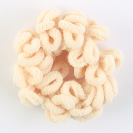 Украшение для волос Резинка, 8 см, бежевый, КОКОС, 216331