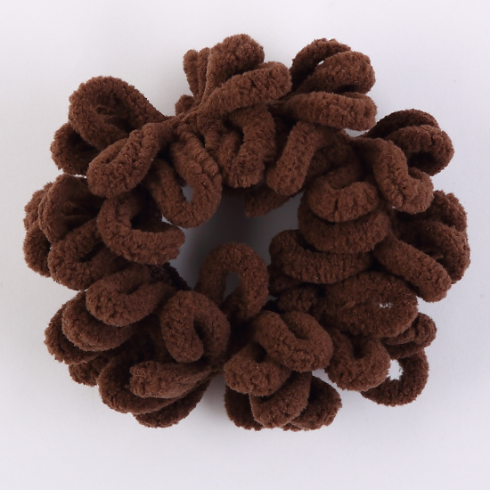 Украшение для волос Резинка, 8 см, темно-коричневый, КОКОС, 216333