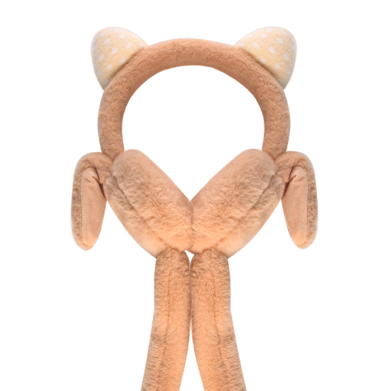 Ободок-наушники, Мяу, искусственный мех, цвет бежевый, КОКОС, 218416