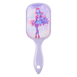 Расчёска массажная, Magic ballerina, пластик, кожзам, 16*5,8 см, КОКОС, 218435