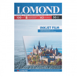 Пленка Lomond 100/A3/50 для цв.стр. принт. прозрачная 0708315