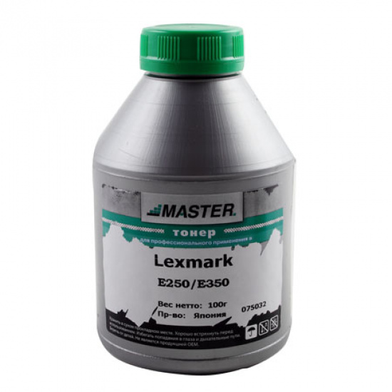 Тонер LEXMARK E250/350/352/450 (фл.100 гр.) Master
