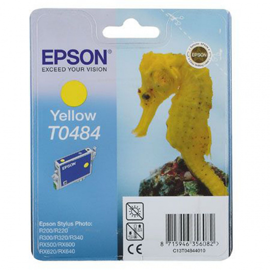 Картридж EPSON T048440 Stylus Photo R200/300/RX600 yellow (o)