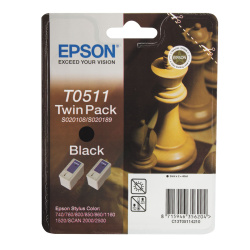 Картридж EPSON T051142 Stylus 800с/740/760black(вм. 207 и 209, 189, 108) double (о)