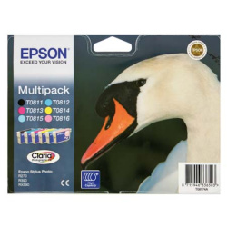 Картридж EPSON T081744A/T11174A10 Stylus R270/290/390/RX610/Т50/TX800 набор из 6 цветов (6*11ml) (о)