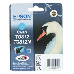 Картридж EPSON T08124A/T11124A10 R270/390/RX590/T50 cyan повыш.емкость -  11ml (o)