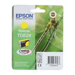 Картридж EPSON T08244A/T11244A10  R270/290/RX590/T50 yellow 7,5ml (о)