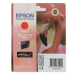 Картридж EPSON T08774  R1900 red (о)