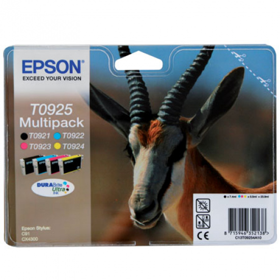 Картридж EPSON T09254A10/T10854A10  C91/CX4300 набор 4 цвета (о)