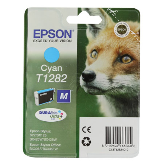 Картридж EPSON T1282 для S22/SX125 (3,5мл) cyan (o)