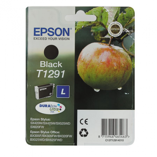 Картридж EPSON T1291 для SX420W/BX305F (11,2мл) black (o)