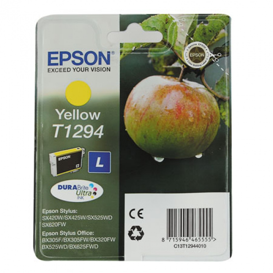 Картридж EPSON T1294 для SX420W/BX305F (7мл) yellow (o)
