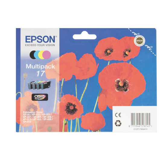 Картридж EPSON T1706 для XP33/203/303 набор 4 цвета (о)