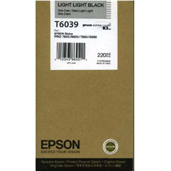 Картридж EPSON T603900 Stylus Pro 7800/9800 (220ml)  light light black (о)