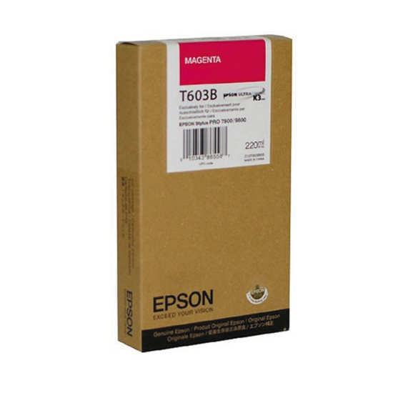 Картридж EPSON T603B00 Stylus Pro 7800/9800 (220ml) magenta (о)