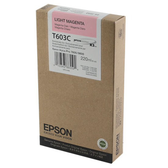 Картридж EPSON T603C00 Stylus Pro 7800/9800 (220ml) light magenta (о)