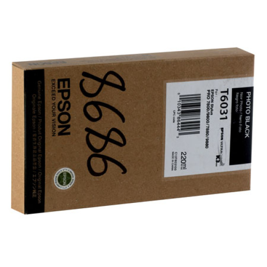 Картридж EPSON T603100 Stylus Pro 7800/9800 (220ml) black (о)