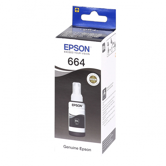 Чернила  EPSON Т6641 для L100/L110/L210/L300/L350/L355 black (70мл) (о)