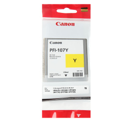 Картридж CANON PFI-107 Y Yellow для iPF680/685/780/785 130ml (о)