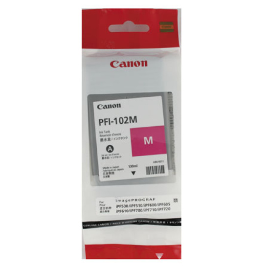 Картридж CANON PFI-102M magenta для  IPF-500/600/700 (о)