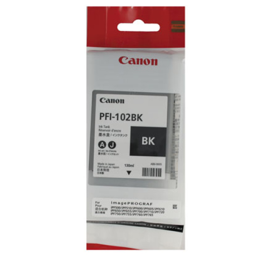 Картридж CANON PFI-102Bk black для  IPF-500/600/700 (о)