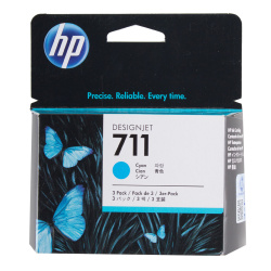 Картридж  HP CZ134A №711 Designjet T120/T520 cyan 3*29 мл (комплект 3шт.) (о)