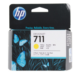 Картридж  HP CZ136A №711 Designjet T120/T520 yellow 3*29 мл (комплект 3шт.) (о)