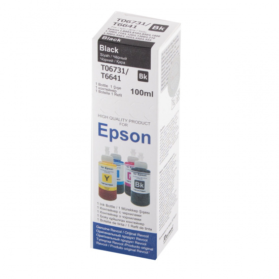 Чернила EPSON T66/Т67 L-серия black (100 мл.) (ориг.упаковка) Revcol (128592)