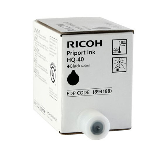 Краска Ricoh HQ-40/ JP-40 / CPI-11 Black (фл.600 мл) (о)