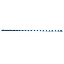 Пружина пластиковая для переплета 6мм (0-25 листов), синий, 100шт РеалИСТ