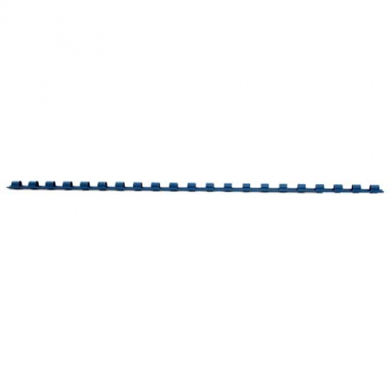Пружина пластиковая для переплета 6 мм (0-25 листов), синий, 100 шт РеалИСТ