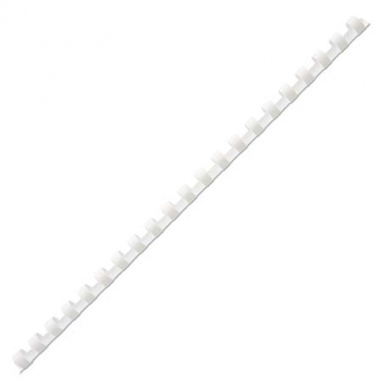 Пружина пластиковая для переплета 10 мм (45-65 листов), белый, 100 шт РеалИСТ