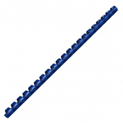 Пружина пластиковая для переплета 12мм (65-100 листов), синий, 100шт Office Kit