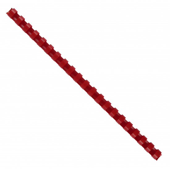 Пружина пластиковая для переплета 12 мм (65-100 листов), красный, 100 шт