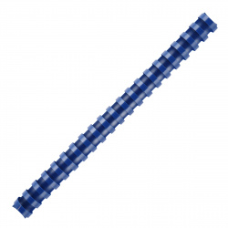 Пружина пластиковая для переплета 22 мм (180-210 листов), синий, 50 шт РеалИСТ