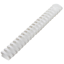 Пружина пластиковая для переплета 45 мм (415-440 листов), белый, 50 шт deVENTE