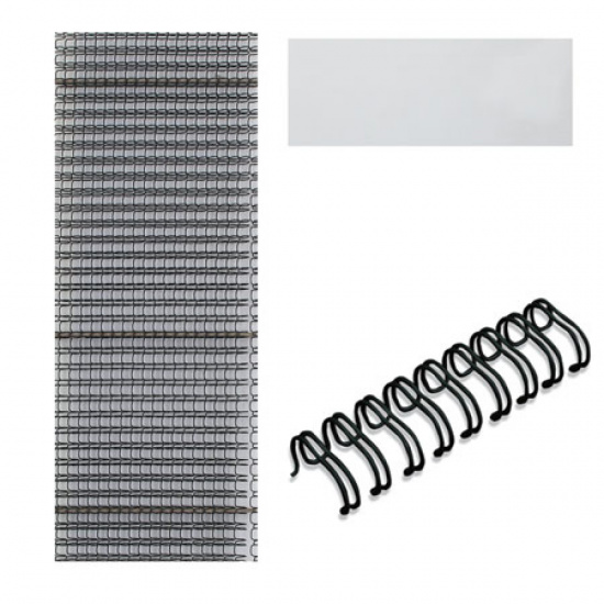 Пружина металлическая для переплета 4,8 мм (30 листов), черный, шаг 3:1, 100 шт Office Kit
