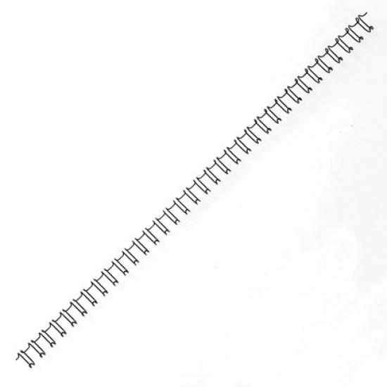 Пружина металлическая для переплета 6,4 мм (45 листов), черный, шаг 3:1, 100 шт РеалИСТ