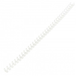 Пружина металлическая для переплета 7,9мм (60 листов), белый, шаг 3:1, 100шт