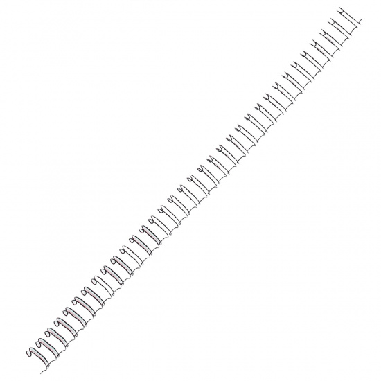 Пружина металлическая для переплета 9,5 мм (75 листов), черный, шаг 3:1, 100 шт РеалИСТ