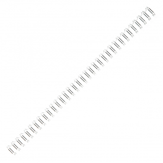 Пружина металлическая для переплета 9,5мм (75 листов), серебро, шаг 3:1, 100шт