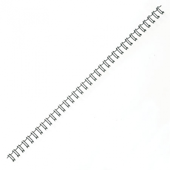 Пружина металлическая для переплета 11,1 мм (85 листов), черный, шаг 3:1, 100 шт РеалИСТ