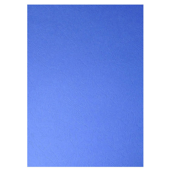 Обложки для переплета, картон, 210*297 мм (А4), синий, 200 г/кв.м, фактура кожа, 100 шт, РеалИСТ