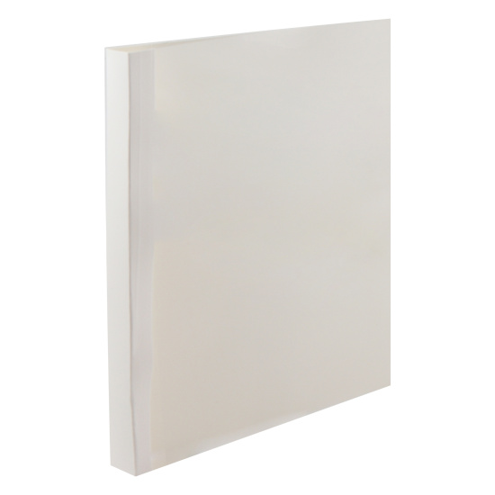 Термообложки 18 мм (на 140-160 листов), ПВХ/картон, глянец, белый, 60 шт Office Kit