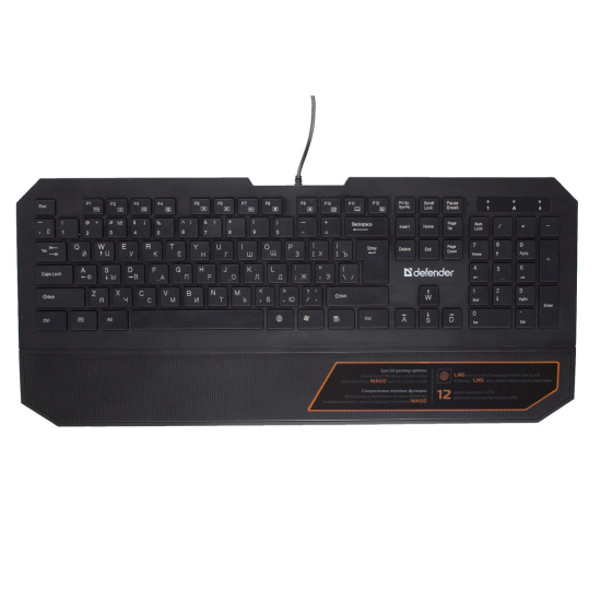 Клавиатура Defender Oscar SM-600 Pro/ компактная, слим толщина 0,9 мм (10 доп кнопок) USB