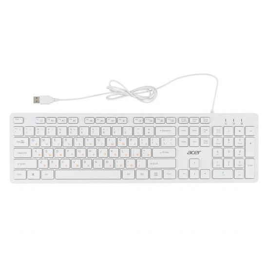 Клавиатура Acer OKW123 белый USB