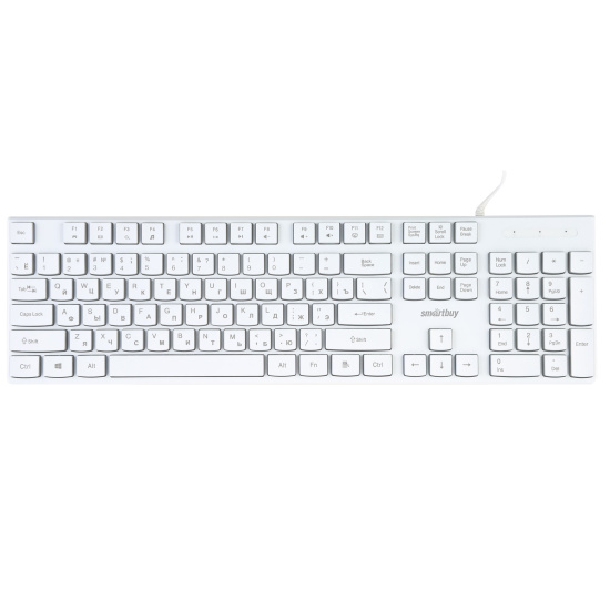 Клавиатура, SmartBuy, ONE 251 белая, проводная, USB, подсветка