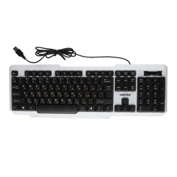 Клавиатура Smartbuy ONE 333 подсветкой USB черно-белая (SBK-333U-WK)/20